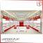 Modern design MDF acrylic wooden jordan shoes display rack