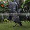 Artificial Feathered Black Raven Crow Bird Halloween Fancy Dress Decoration