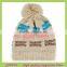 New striped winter hat women's hat