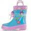 Kids Princess printed Rubber Rain Boots