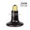 2015 Wholesale 250W Infrared Ceramic Heat Emitter Lamp Light Bulb for Pet Brooder