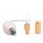 Crackle colour round shaped empty glass spray bottle with aluminum atomizer for perfume packaging
