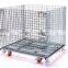 Galvanized Iron Wire Mesh 6mm Stackable Lockable Metal Storage Cage