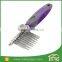 Long Blades with Safety Edges Pet Dematting Comb
