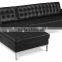 Florence Knoll corner Sofa , sectional leather sofa / sofa set BY2710