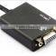 High Quality Hot Sale HD MI To VGA Converter With Audio Convex Head VGA Audio Converter Adapter Cable