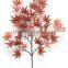 SJ071210 Red maple tree branches/fabic maple tree leaves for maple tree making