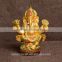 Golden hindu god ganesha figurines indian wedding gift items