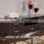 mdf cabinets tv set/wall unit with stainless steel base for hotel/living room furniture E126