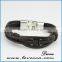 New Design Handmade Men Long Braided Genuine Leather Bracelet
