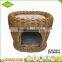 China custom nice quality beautiful antique pet house wicker dog bed indoor cat house for sale