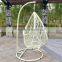 2017 New Design round rattan garden swing hanging basket