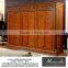 YB29 Italian Antique Carved Wooden Bedroom Furniture, Large 6 Doors Design Wardrobe, Luxury Villa Closet