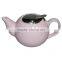 2015 OEM latest design color ceramic tea pot