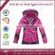 Ladies' 100% polyester windproof mountaineering jacket with inner fleece
