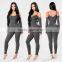 Black Latex xxxl sizes Catsuit Long Sleeve Cold Shoulder Skinny Leg Womens Cocktail Clubwear Evening Jumpsuits