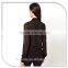 2015 new fashion cross studs beaded long sleeve chiffon women blouse