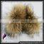 CUFF-2D Cute And Lovely Mongolian Raccoon Fur Fur Cuff / Bracelet
