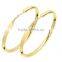 Brass Micron Gold Plated Hoop Earrings