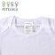 Toddler Baby Clothing Bamboo Cotton Plain White Newborn Baby Clothes Romper