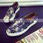 Zm50154b Europe Butterfly Printed Fashion Men Casual Shoe 2017 Wholesale Trendy Board Shoes