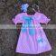 2015 New Baby Girls Pink Quatrefoil Bunny Easter Dress With Necklace and Headband Set