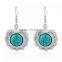 New Wholesale turquoise Earring Synthetic with big earring hook jewelry earrings