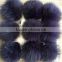 YR471 OEM Service China Factory Wholesale Cute Fox Fur Pompons
