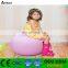Factory flocked PVC inflatable booster cushion inflatable seat for kids