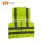 Multi-pocket 120gsm yellow safety vest for ourdoor activities