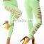 Fashion New Arrival Personality Punk Candy Color Broken Holes Sexy Stretch Soft Pants Legging