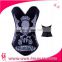 New Fashion Overbust Printed Skull with Beads strapless Corset