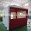 Air tight bule red box office,inflatable booth for sale