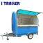 CE ISO approved mobile fiberglass food caravan trailer kitchen for sale