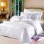 Hotel bedding sett/bedding sheet/ white cotton jacqaurd bedding set