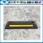 Durable Rubber Car Parking yellow rubber Wheel Stopper Black