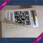 Silver bar-code/QR code security scratch off label sticker with custom design