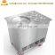 Frozen yoghourt Double flat pan fried ice cream rolls making machine fry ice cream maker machine