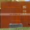 Corten Steel Laser Cut Outdoor Metal for Curtain Wall with Art Pattern