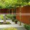 hot sale designs for solid corten steel bar fence