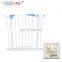 Provides safety in extra-wide spaces metal baby safety gate