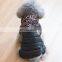 Fashion Dog Pet cat Winter Warm leopard print cotton Clothes hoodie winter dog apparels