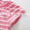 Pink Stripe Dress And Leggings  Girl Summer Outfit Kids Clothing Baby Clothes