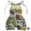 Girls Black Flower Lace Collar Rompers Cotton Kids Frock Jumpsuit New born Baby Clothes