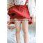 6148/ Spring newest elegant white kids skirt high quality pleated cotton colorful skirts for girls
