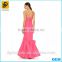 China supply simple red formal dress sexy No -shoulder design dress for ladies