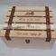 Custom logo and color pine wooden six wine packaging box,wine gift boxes
