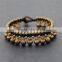 Red stone beads string bracelet with bell XE09-0215