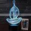 7 colors touched changed acrylic panel  3d led night light for decoration