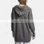 Custom Women Cashmere Wool Knit Casual Long Oversize Pullover Hoodie